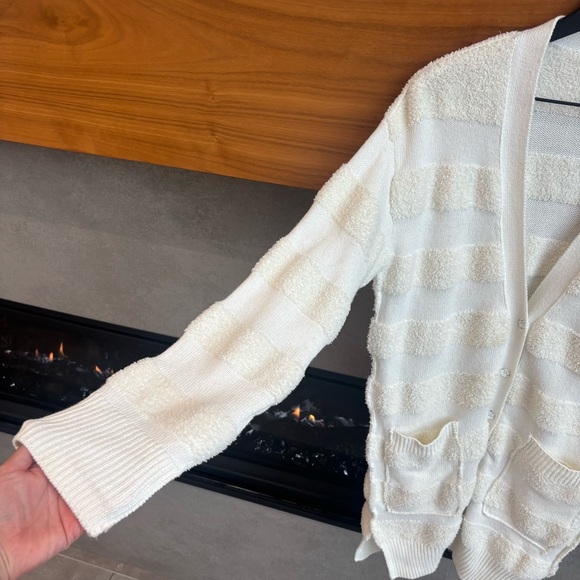 Daily Practice by Anthropologie Striped Cardigan Sweater, Size M - Picture 8 of 14